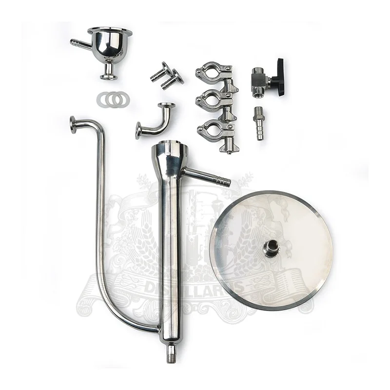 

Continuous measurement alcohol stainless steel 304 Tri clamp OD50,5 mm Parrot Connection for Distiller.