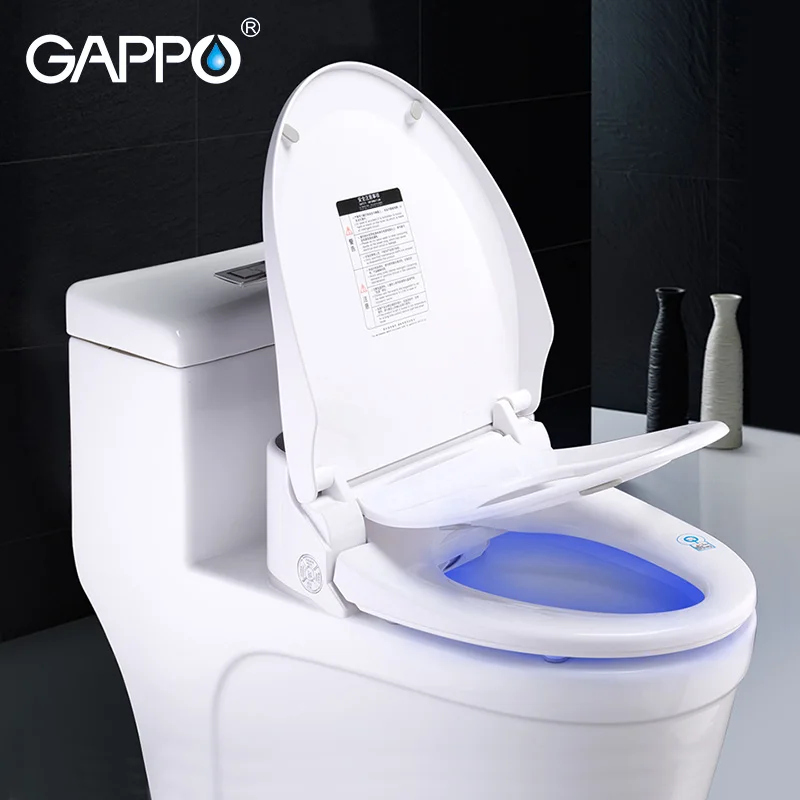 GAPPO сиденья для унитаза Смарт биде сиденье для унитаза интеллектуальное удлиненное биде крышка смарт теплый чистый сухой Туалет крышка