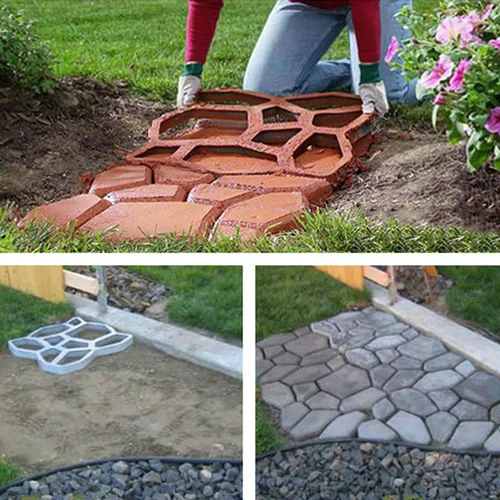 Driveway Paving Brick Path Maker Patio Concrete Slabs Pathmate WalkMaker Mould | Дом и сад