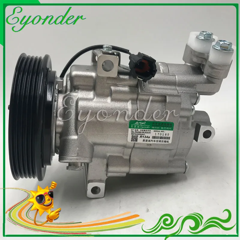 A/C AC компрессор охлаждения системы кондиционирования Pump DKV08 для Nissan MARCH III MICRA K12 16V