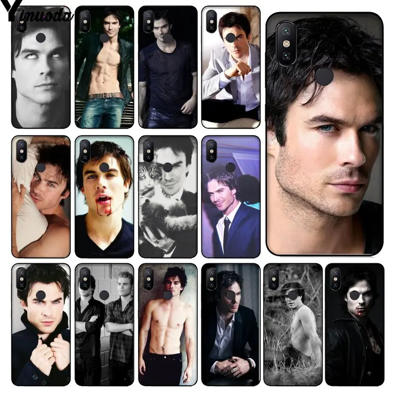 

Yinuoda The Vampire Diaries Ian Somerhalder Black Soft Phone Case for Xiaomi Redmi 5 5Plus Note4 4X Note5 6A Mi 6 Mix2 Mix2S