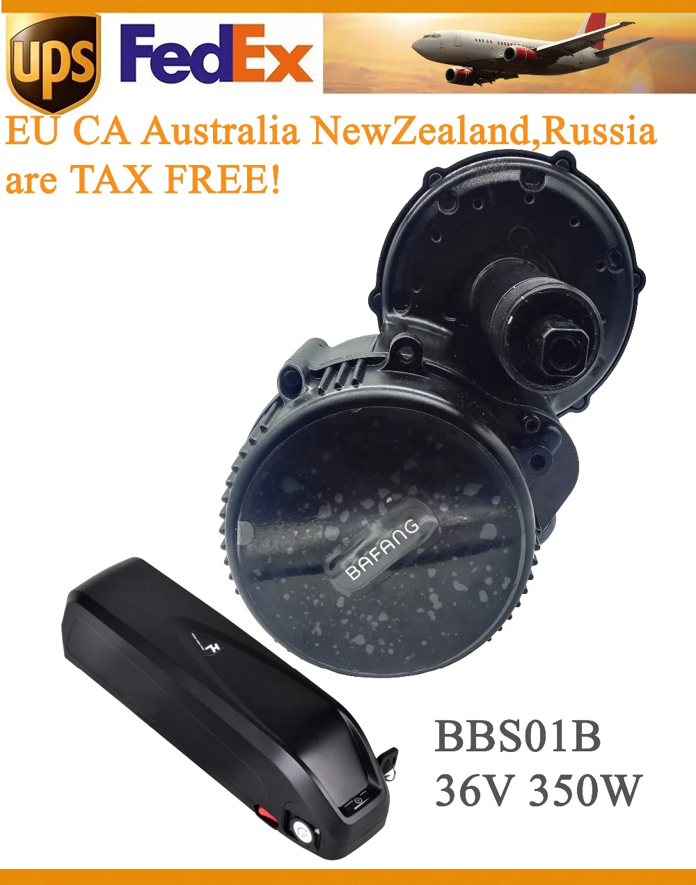 EU US CA RU NO Tax! двигатель bafang BBS01 350 Вт 36 В Электрический велосипед конверсионный