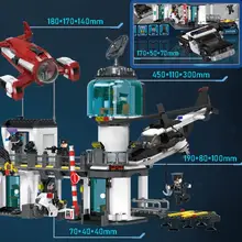 XingBao 02106 новые детские игрушки серия город полицейский участок спасательный комплект модель строительные блоки мальчики DIY Кирпичи игрушки Рождественский подарок