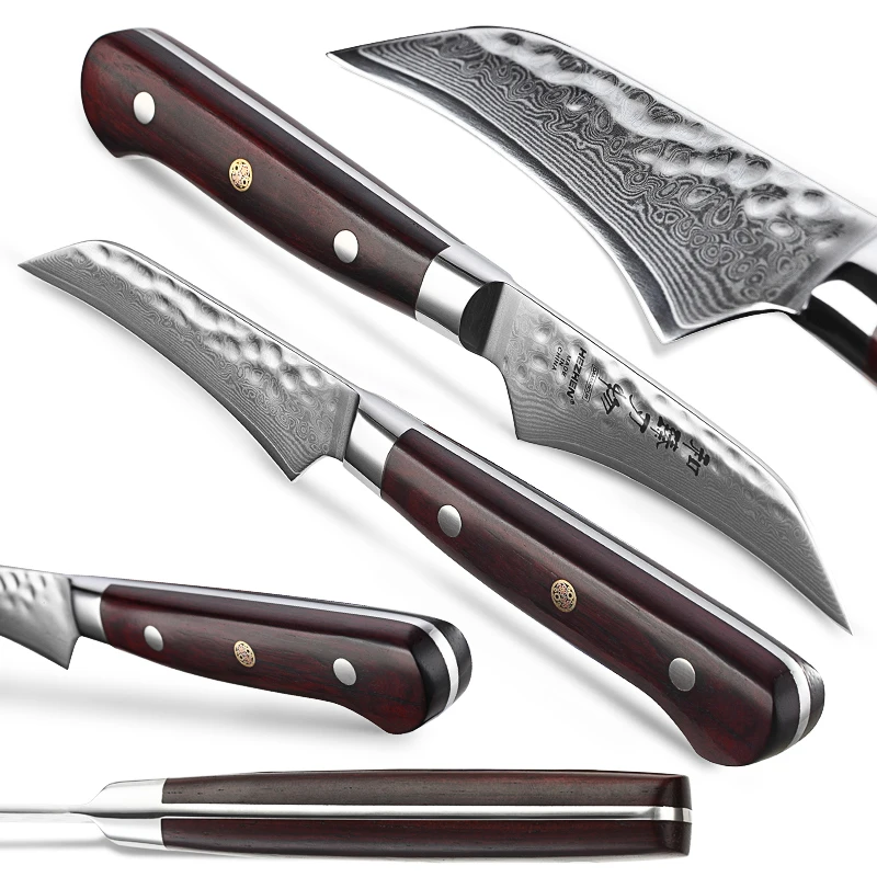  XINZUO Professional 3.5 inch Paring Knife 67 Layers VG10 Damascus Steel Kitchen Knives Fruit Knife  - 33001966816