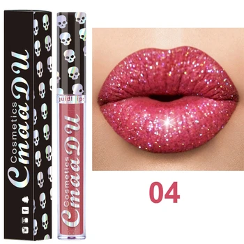 

Liquid Lipstick Long Lasting Matte Lip Stick Red Makeup Shimmer Shinny Lip Gloss Beauty For Girl Gift
