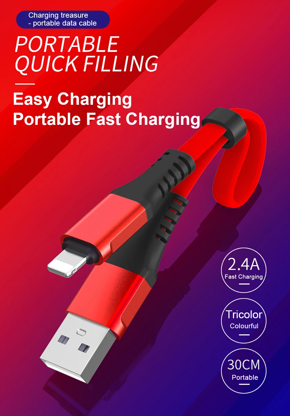 !ACCEZZ USB Charge Data Cable Lighting For iphone XS MAX XR X 8 7 6 6S 5S Plus Charging Cables For iPad Mini Short Charger Line (1)