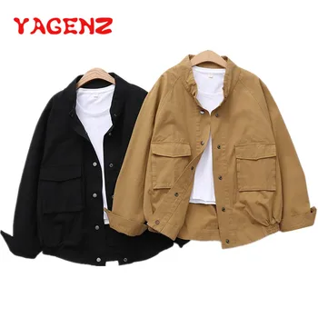 YAGENZ Outerwear Coats Jackets Long Sleeve Patchwork Oversize Single-breasted Black Jacket Windbreaker coat and jacket women 407
YAGENZ Outerwear Coats Jackets Long Sleeve Patchwork Oversize Single-breasted Black Jacket Windbreaker coat and jacket women 407