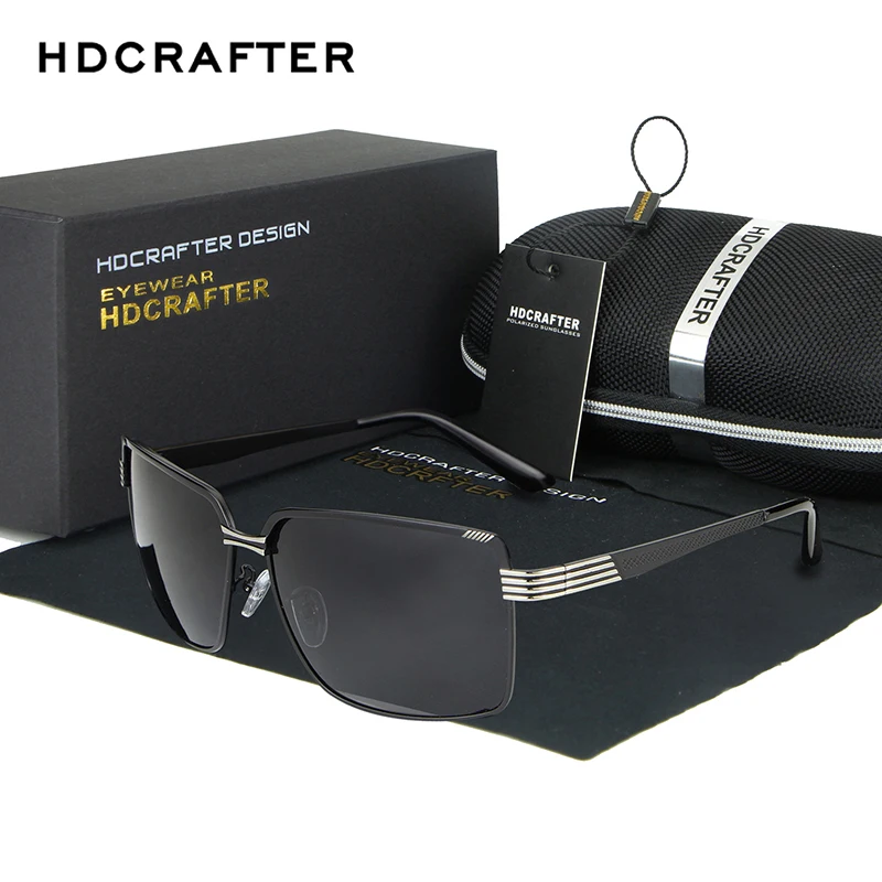Солнцезащитные очки HDCRAFTER мужские в стиле стимпанк брендовые дизайнерские ретро