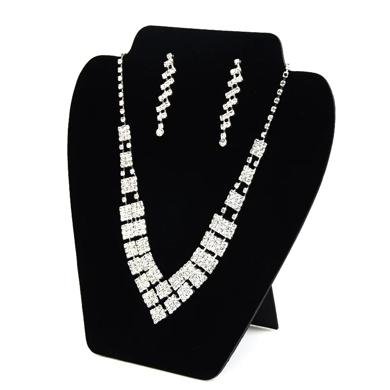 Black velvet necklace display shelf pendant exhibition stand fashion