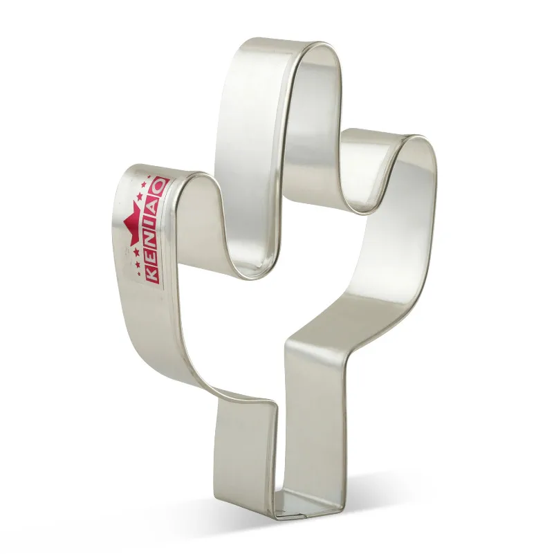 

KENIAO Tropical Plant Cactus Cookie Cutter for Kids Biscuit / Fondant / Pastry / Bread Cutter - 6.2 x 10 cm - Stainless Steel