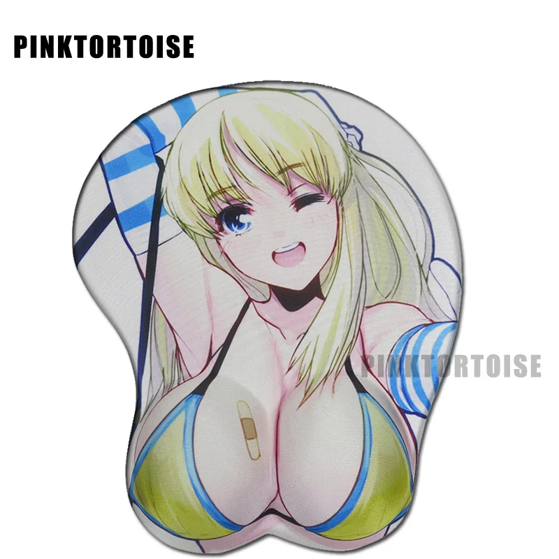 

Creative Cartoon Anime 3D Sexy Chest Silicone hip Mouse Pad Wrist Rest Support Ergonomic pad mouse gamer mousepad