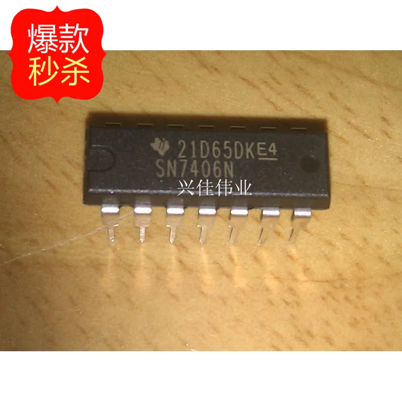 

10PCS New original authentic SN7406N 7406N 7406 Buffer and Line Driver
