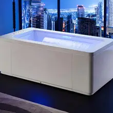 1700 мм вихревой сёрфинга цветная лампа пузырьковая Ванна гидромассаж для ванной, Каскадный кран NS1101W