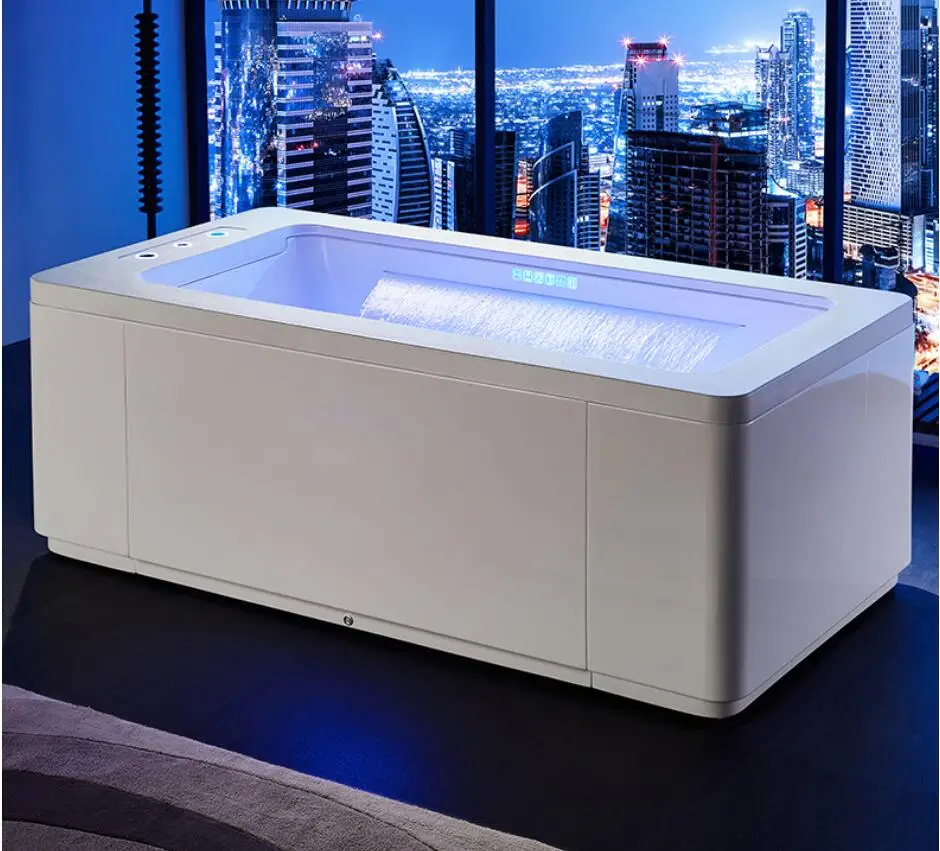 1700mm Whirlpool Surfing Colored Lamp Bubble Bathtub Hydromassage Waterfall Tub NS1101W 1700mm Whirlpool Surfing Colored Lamp Bubble Bathtub Hydromassage Waterfall Tub NS1101W