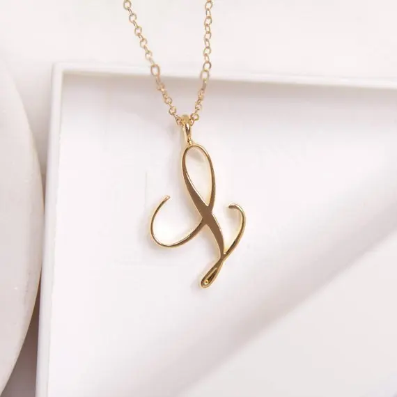 

26 Letters Initial L Necklace Silver Gold rose gold Necklace Alphabet Women Collier Friends Family Letter necklace jewelry
