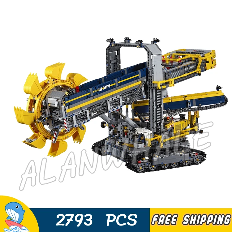 

3929pcs Techinic Remote Controlled Bucket Wheel Excavator 20015 DIY Model Building Kit Blocks Gifts Toys Compatible With lego