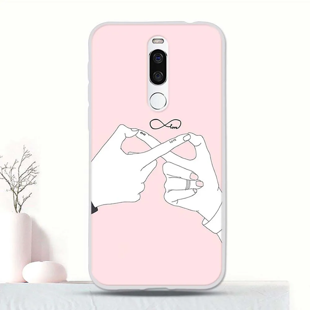Силиконовый чехол с рисунком для Meizu X8 задняя защитная крышка из ТПУ бампер X