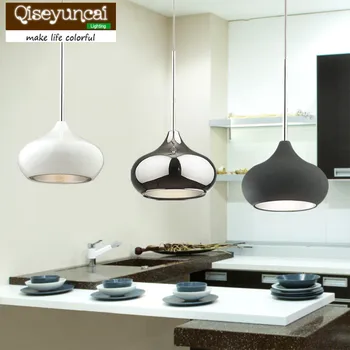 

Qiseyuncai 2018 new Modern Macarons Restaurant led chandelier one head three head creative bar bedroom bedside lighting
