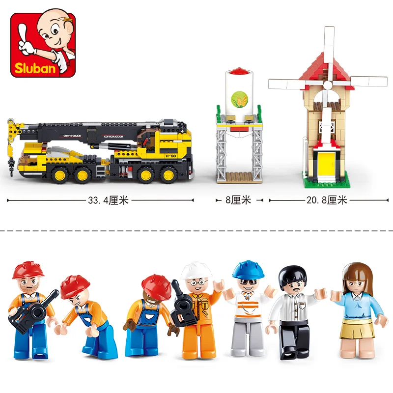 

S Model Compatible with Lego B0553 767pcs Engineering Heavy Models Building Kits Blocks Toys Hobby Hobbies For Boys Girls