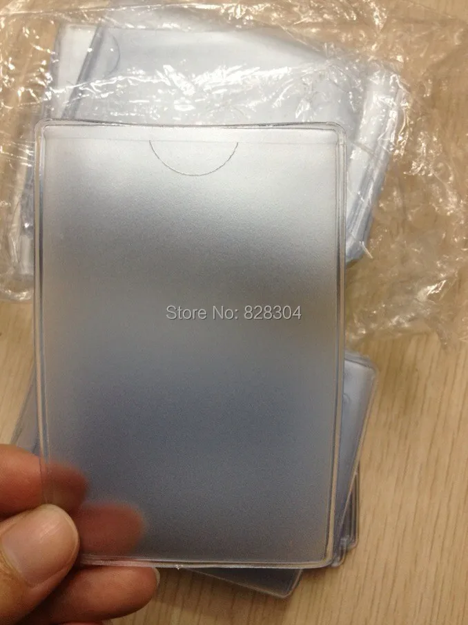 

50 pcs pvc Badge Holder ID card Card Case, the minimalist design credit card protective shell free shipping
