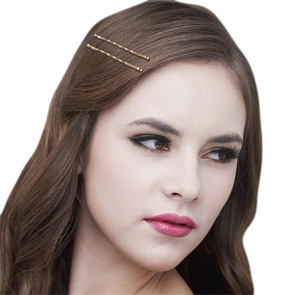 24pcs 5.5cm Hair Clip Pin Hairpin Spiral Gold Silver Bobby Pins for Women Girls Hair Clips Styling Accessories Metal Barrettes