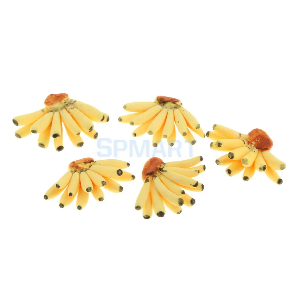 MagiDeal 5Pcs/Lot 1/12 Scale Dollhouse Miniature Watermelon Grape Vegetable Fruit Food for Dolls House Kitchen Garden Decor