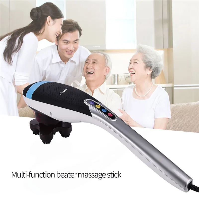 Электрический массажер для тела Расслабляющий акупунктурный массаж китайский медицинский для шеи плеча спины живота талии ног массаж 37