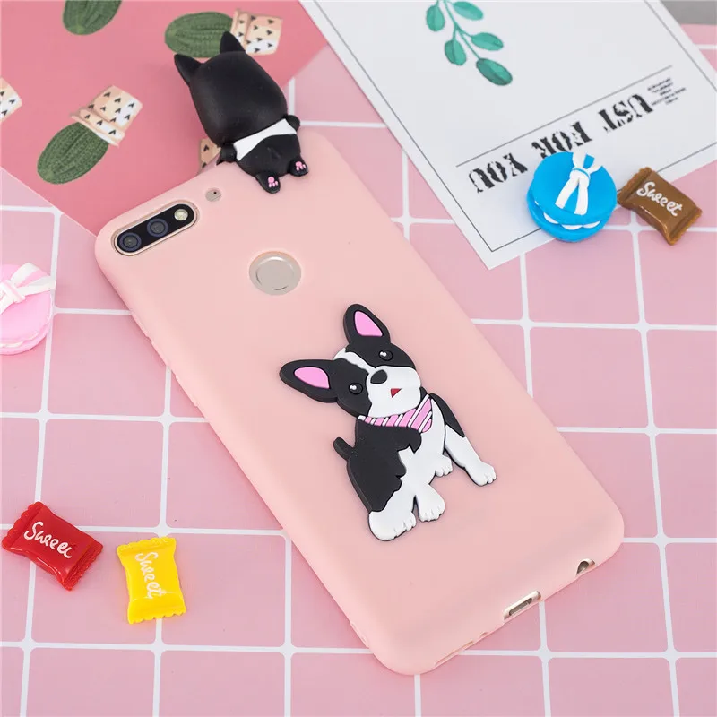 Y7 чехол для Coque huawei Y7 чехол s для huawei Y7 Prime чехол мультяшная 3D кукла игрушка Мягкий силиконовый чехол для телефона для женщин