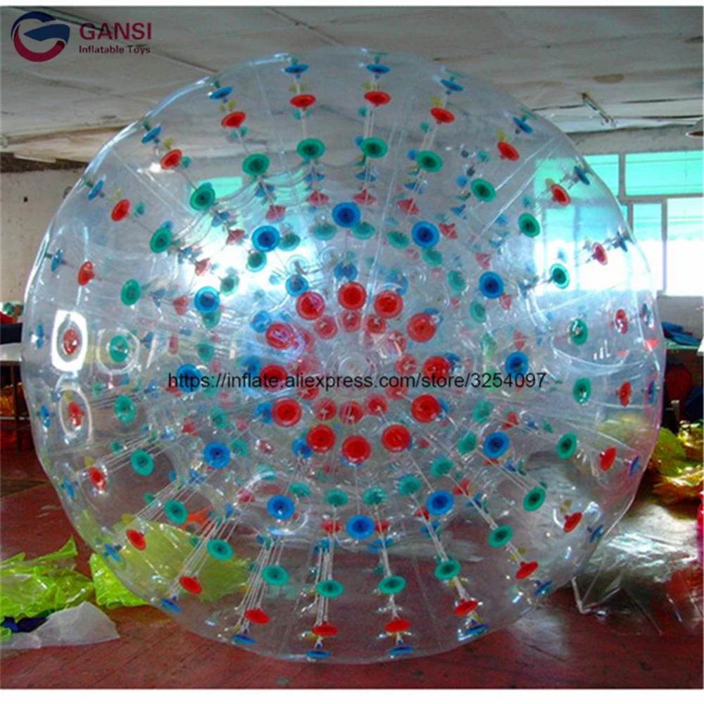 Wholesale 3M Diameter Inflatable Zorb Ball Bubble Football 1.0Mm PVC Durable Rolling Ball For Outdoor Human Bowling Sport Game basketball net bag baseball net bag durable multi sport equipment bag basketball volleyball football wear resistant strong