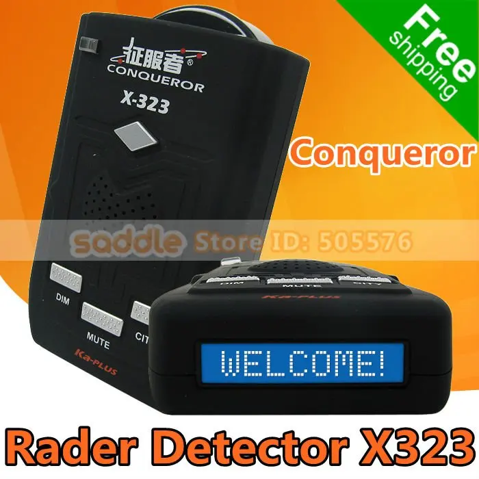 100 Orginal Conqueror X323 Radar Detector Support X Band ku band k