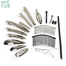 Железо сделанное родиевым/черным покрытием Полезная расческа для волос заколки для волос когти-шпильки DIY ювелирные изделия аксессуары для украшения волос