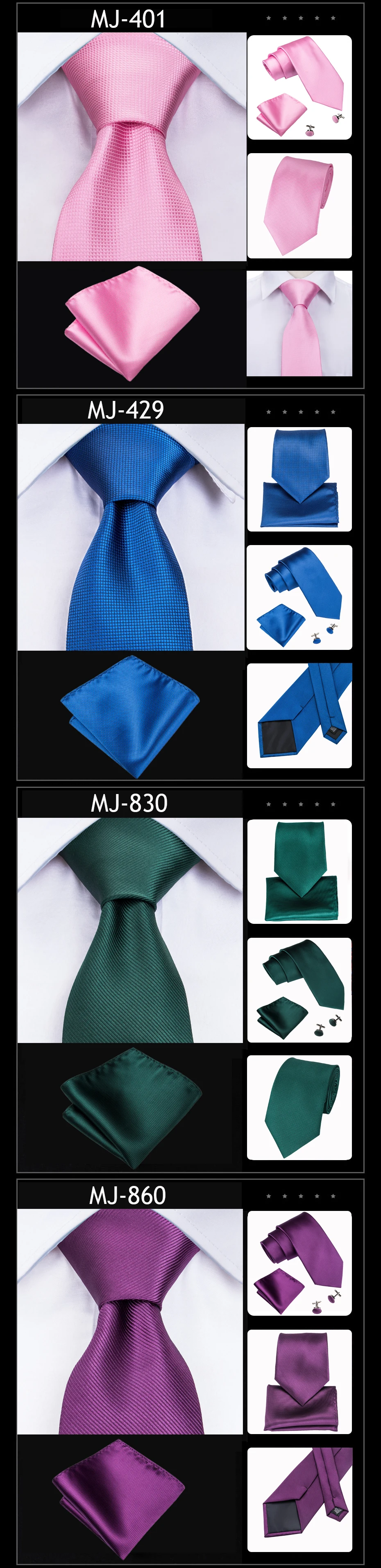 Высокое качество 17 Цвета однотонные Для мужчин, галстук, носовой платок, Запонки Комплект шелковые шеи галстук-бабочка для Для мужчин мужской свадебное торжество деловая встреча дропшиппинг