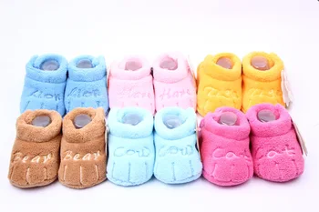 

Cotton Lovely Baby Shoes Toddler Unisex Soft Sole Skid-proof Kids Girl Infant Shoes First Walkers Prewalker 0-12 Months 11.5cm