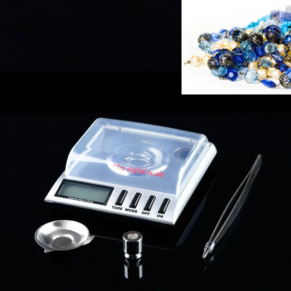 

20g/0.001 Mini Digital LCD Scale Balance Weight Milligram Pocket Jewelry Diamond Scale Portable Weight Measuring Kitchen Scales
