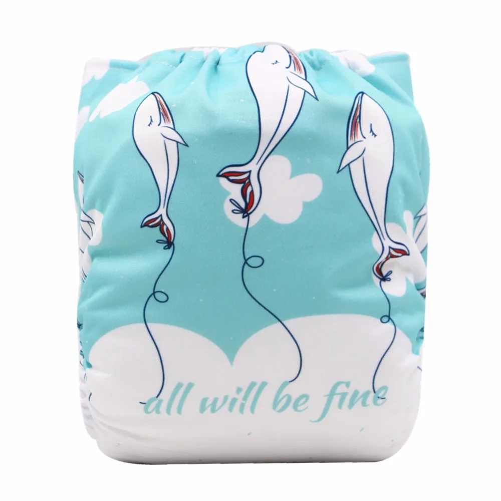 Beli Baru OS Baru Lahir Popok Kain Bayi Reusable Popok Bayi Popok Tahan Air Cocok untuk NB untuk 13kgs