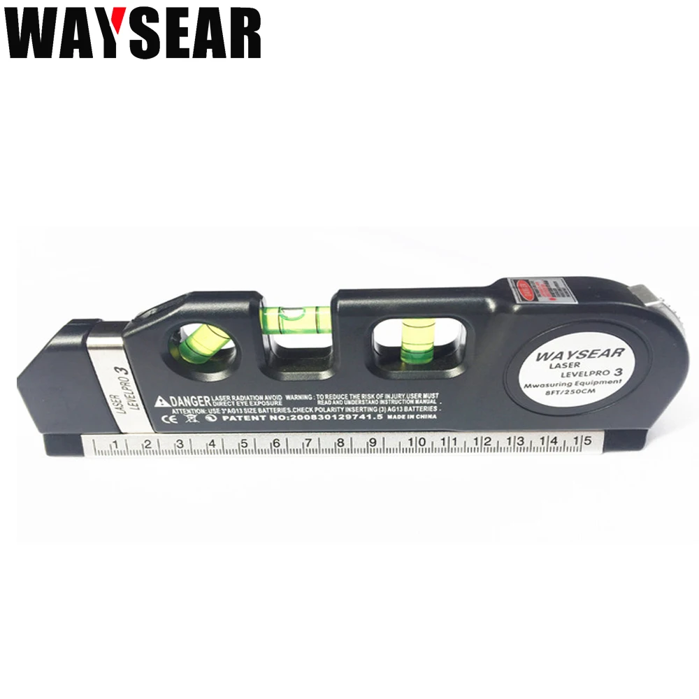 Cross Line Laser level and Ruler measuring level Construction tools for