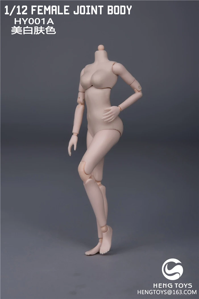 1/12 Scale Sexy Super-Flexible Female Joint Body Figure Pale/Suntan Color for Collecible 6 inches Action Figurine Dolls