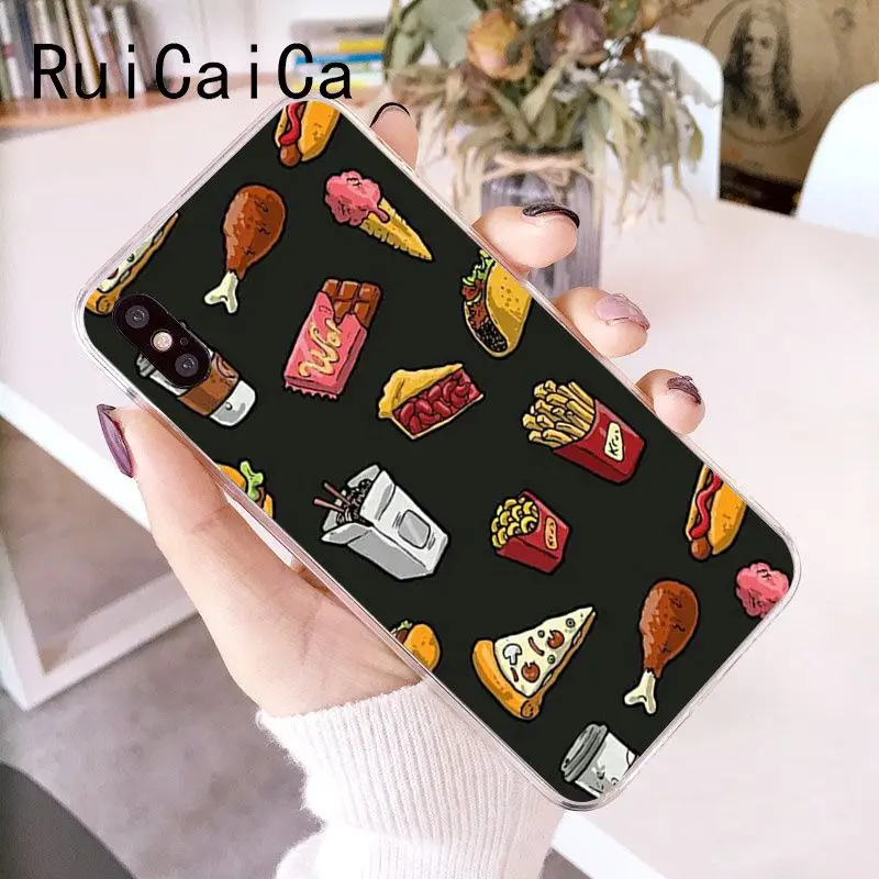 Cute food french fries burger pizza