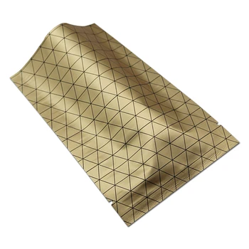 

100Pcs Gold Flat Pure Aluminum Foil Food Storage Pouch Mylar Foil Heat Sealing Open Top Vacuum Packaging Pouch for Snack Tea Nut