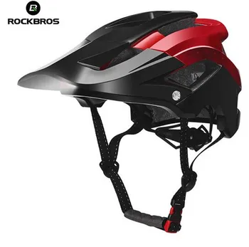 

ROCKBROS Bicycle Light Helmet Intergrally-molded Bike Headlamp Cycling Helmet Sports Safety Men Women MTB Bike Helmet