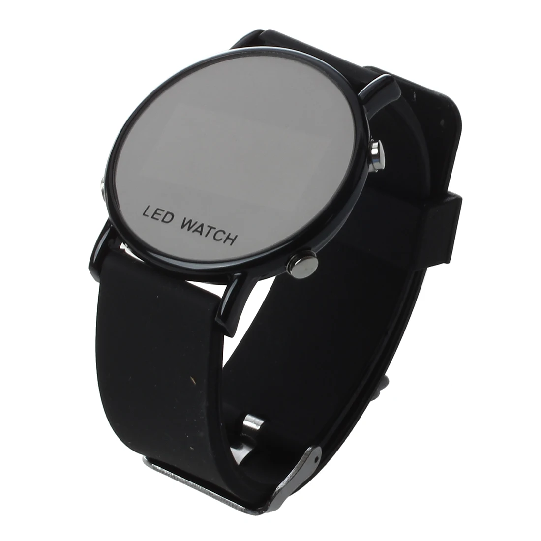 

Silicone LED wristwatch Watch Men Sport clock black strap