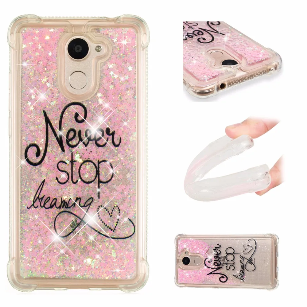 

For Huawei Y7 Y6 Y5 Y3 2017 III 3 Phone Case Soft Silicone TPU Bling Glitter Quicksand Back Cover For Huawei Y5 2017 Y5III Y53