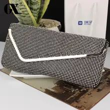 GX Frauen 2016 Mode Hochwertigem Weichem Strass Vintage Messenger Bags Designer Handtasche Umschlag Kupplung Mini Umhängetasche