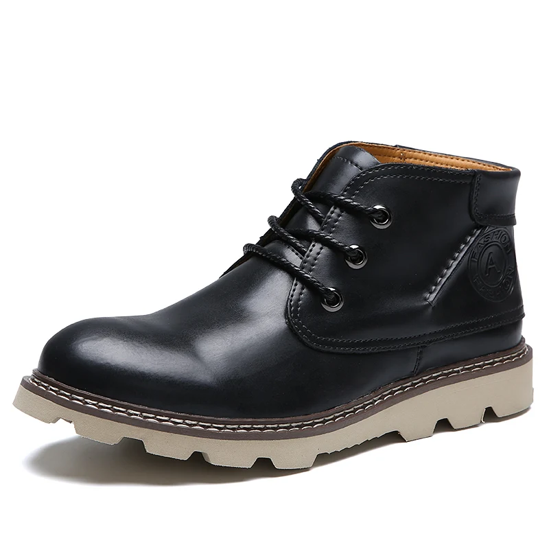 

Thestron Men Boots Casuals 2018 New Male Chelsea Boots Black Brown Genuine Leather Martens Boots Man Footwear Autumn Winter