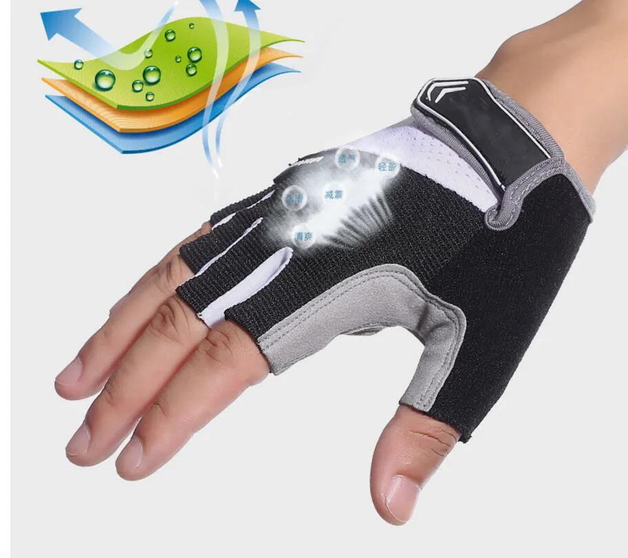 Беговые снаряжение для спорта на открытом воздухе перчатки для верховой езды открытые велосипедные перчатки летние короткие перчатки для спорта