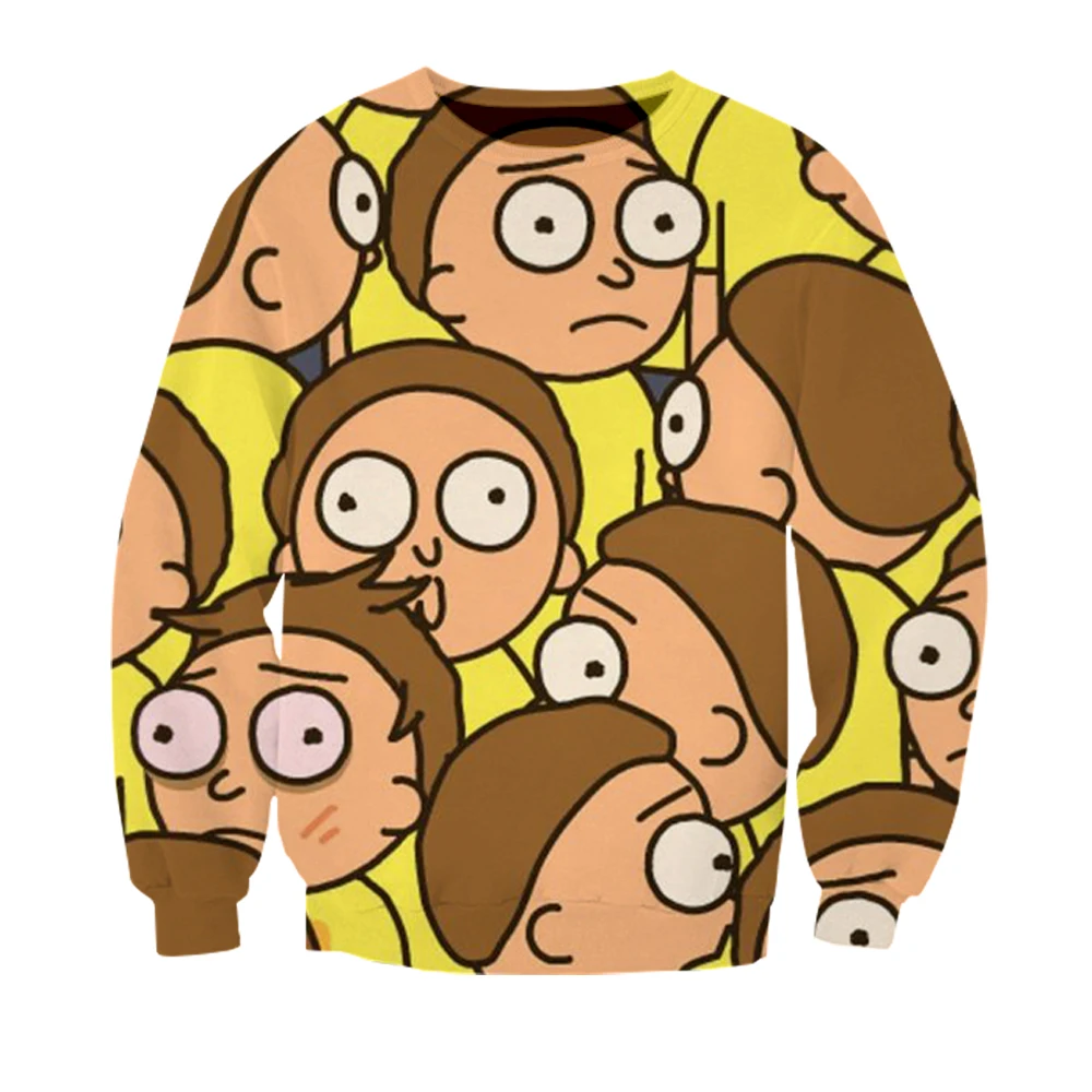 

Rick and Morty Sweatshirts Couple Men Women Kid Teens Cartoon Streetwear Korean Ulzzang Style Graphic Custom Clothes Pullovers