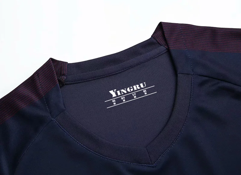 

YINGRU New arrived cheap football soccer jerseys kits 2018 2019 Men soccer sets polyester quality soccer football uniforms