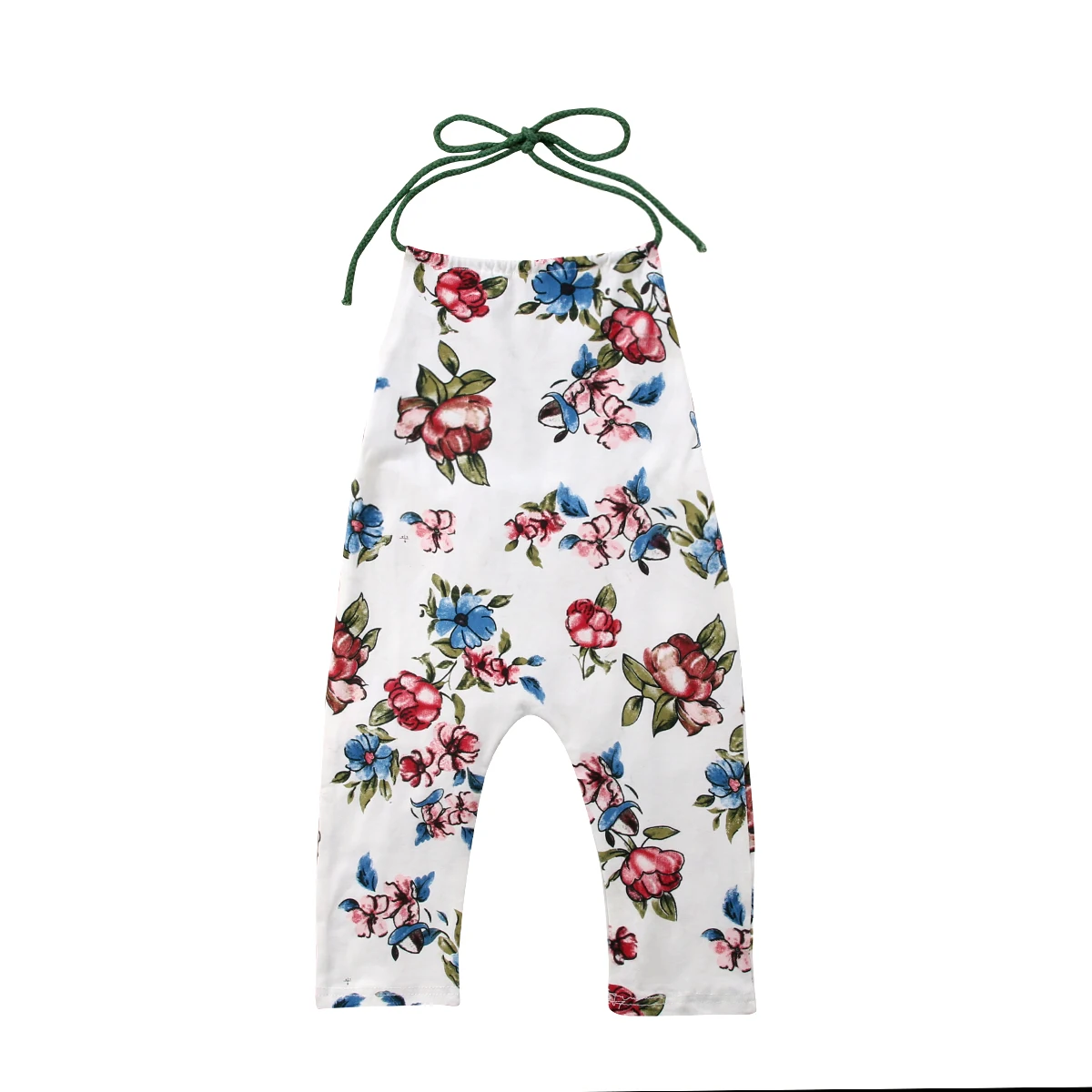 2018 Backless Floral Rompers Cute Summer Toddler Baby Girls Flower