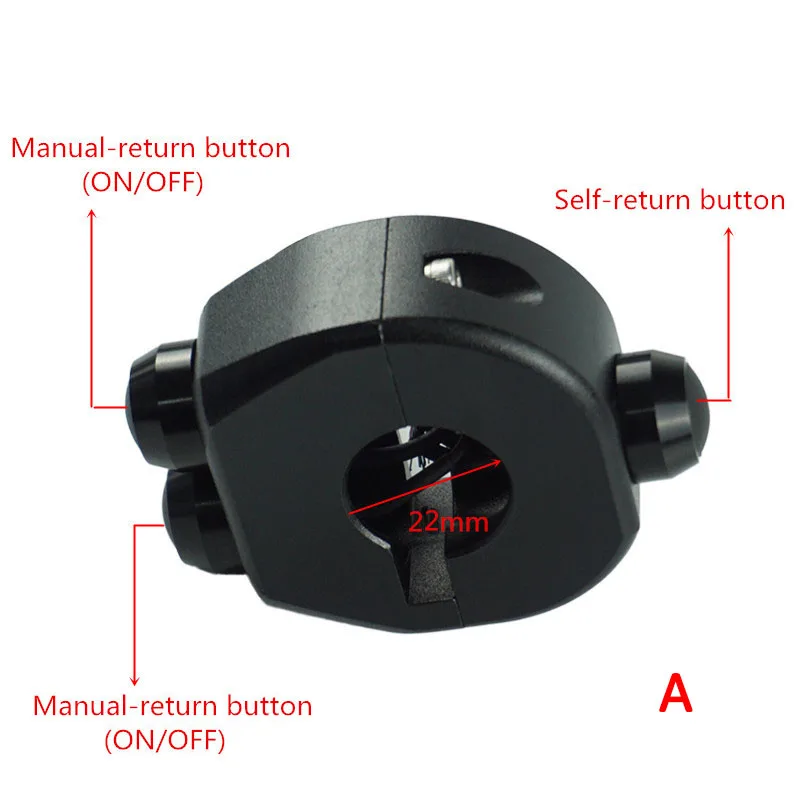 Мотоцикл 22 мм алюминиевый ЧПУ вкл/выкл старт Kill 3 кнопочный переключатель мото переключатели руля крепление СВЕТОДИОДНЫЙ светильник на голову противотуманный светильник торможение