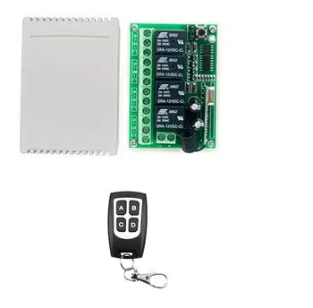 

DC 12V 4CH RF Wireless Remote Control System teleswitch transmitter +receiver universal gate remote control /radio receiver 433M